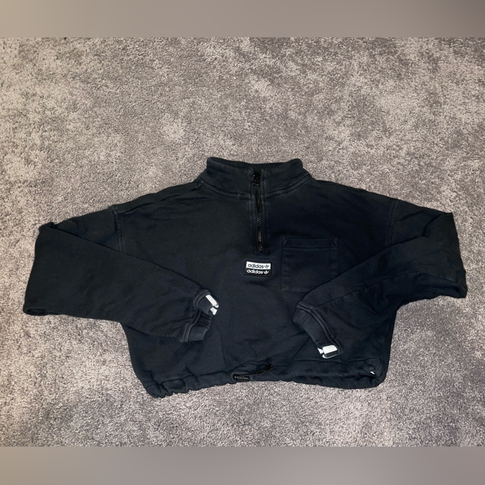 Cropped adidas quarter zip